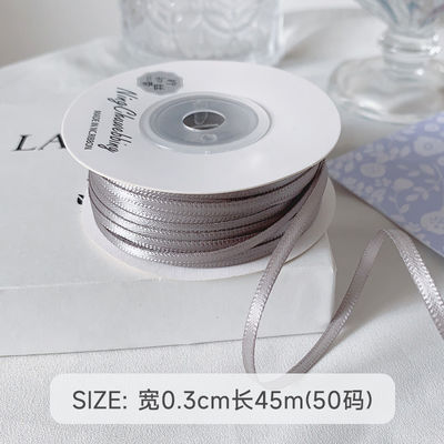 3 mm Polyester Satin Band Doppelgesicht Hochdichte Satin Finish Poly Band