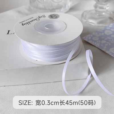 3 mm Polyester Satin Band Doppelgesicht Hochdichte Satin Finish Poly Band