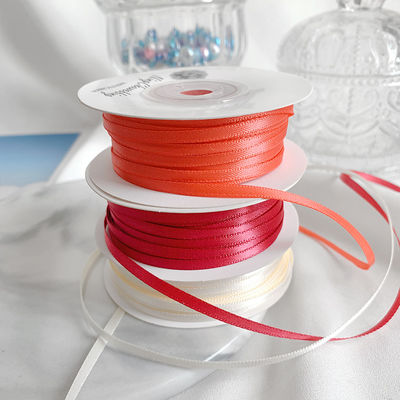 3 mm Polyester Satin Band Doppelgesicht Hochdichte Satin Finish Poly Band