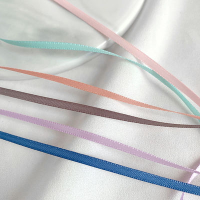 3 mm Polyester Satin Band Doppelgesicht Hochdichte Satin Finish Poly Band