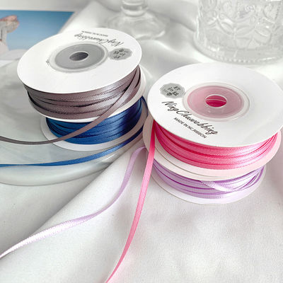 3 mm Polyester Satin Band Doppelgesicht Hochdichte Satin Finish Poly Band