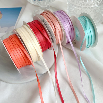 3 mm Polyester Satin Band Doppelgesicht Hochdichte Satin Finish Poly Band