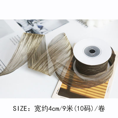 Polyester 38mm Organza-Band Öko-freundlich, hellrosa Organza-Band
