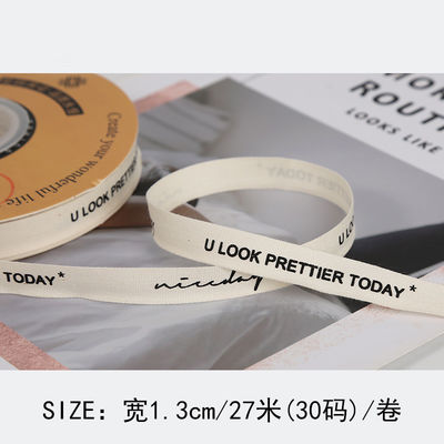 13mm gedruckte Baumwollband DIY Handwerk Verpackungsband zum Geschenk