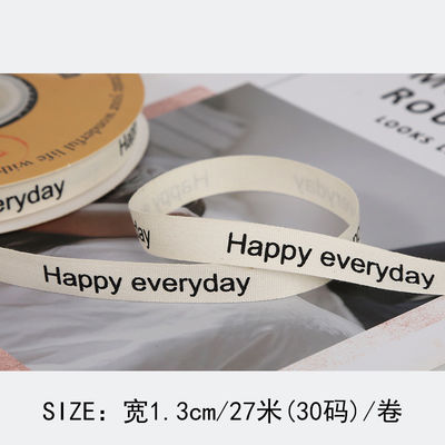 13mm gedruckte Baumwollband DIY Handwerk Verpackungsband zum Geschenk