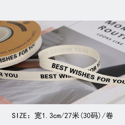 13mm gedruckte Baumwollband DIY Handwerk Verpackungsband zum Geschenk