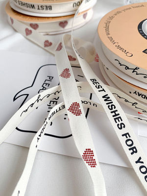 13mm gedruckte Baumwollband DIY Handwerk Verpackungsband zum Geschenk