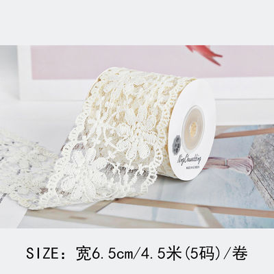 65 mm Polyester Spitzenband für Hochzeitsdekoration und Geschenkverpackung