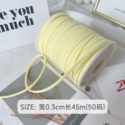 3 mm Suede Leder Samtband ISO9001 Blau Samtband Draht