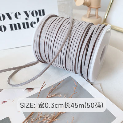 3 mm Suede Leder Samtband ISO9001 Blau Samtband Draht
