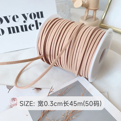 3 mm Suede Leder Samtband ISO9001 Blau Samtband Draht