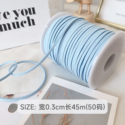 3 mm Suede Leder Samtband ISO9001 Blau Samtband Draht