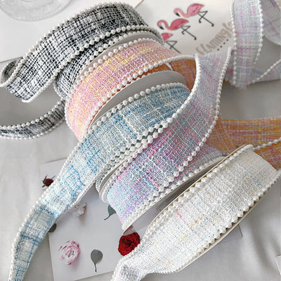 25mm Polyesterband Gitterband Plaidband Perlenrand OEM ODM