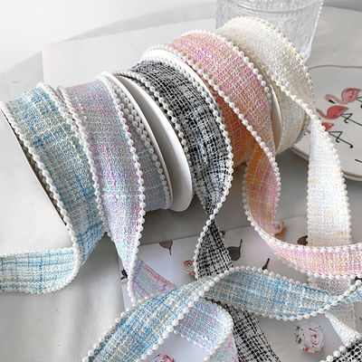 25mm Polyesterband Gitterband Plaidband Perlenrand OEM ODM
