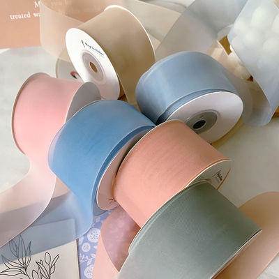 High Density Polyester Organza Band 40mm für die Luxus Geschenkverpackung