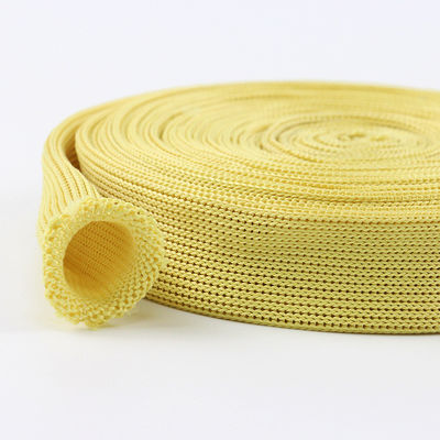 Geflechtetes feuerfestes Webbing Gelb 20 mm Breite Kevlar Tubular Webbing