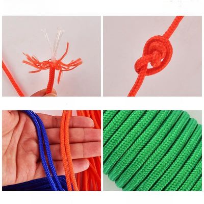 Orange-Nylon-Zelt-Elastische Schnur 2mm-10mm Verstellbares Zeltseil Schnur
