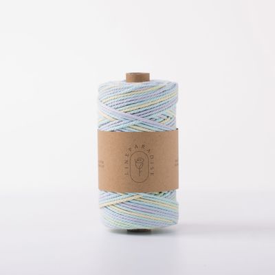 ISO9001 Baumwollseil mit massivem Geflecht Farbig 3 mm verdrehtem Makramseil