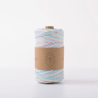 ISO9001 Baumwollseil mit massivem Geflecht Farbig 3 mm verdrehtem Makramseil