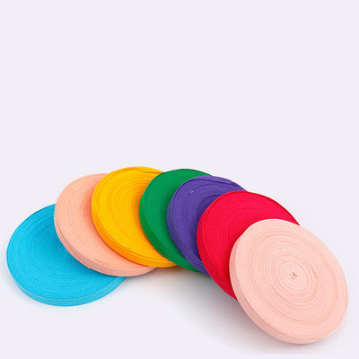 10 mm bis 40 mm Plain Cotton Ribbon Pink Green Blue Woven Edge Ribbon