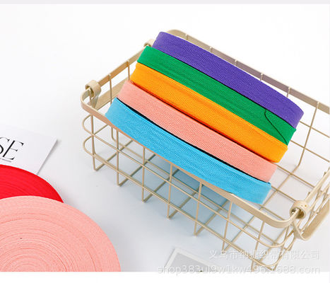 10 mm bis 40 mm Plain Cotton Ribbon Pink Green Blue Woven Edge Ribbon