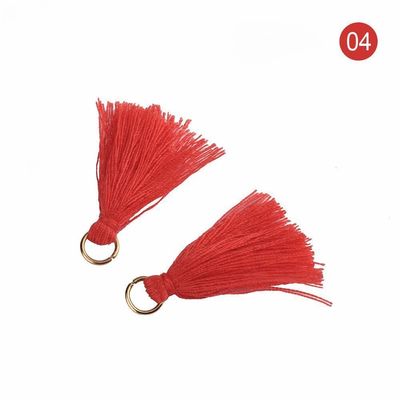 Farbenfrohe Baumwoll-Tassel 3cm Bekleidungsstück Dekoration Baumwollfaden-Tassels