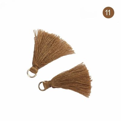 Farbenfrohe Baumwoll-Tassel 3cm Bekleidungsstück Dekoration Baumwollfaden-Tassels