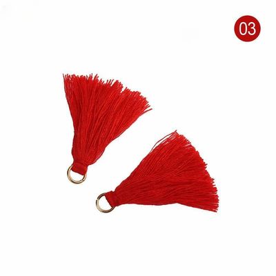 Farbenfrohe Baumwoll-Tassel 3cm Bekleidungsstück Dekoration Baumwollfaden-Tassels