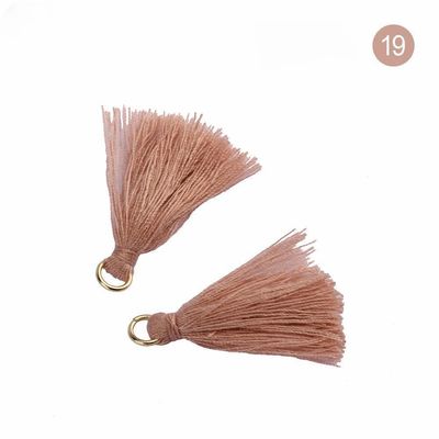 Farbenfrohe Baumwoll-Tassel 3cm Bekleidungsstück Dekoration Baumwollfaden-Tassels