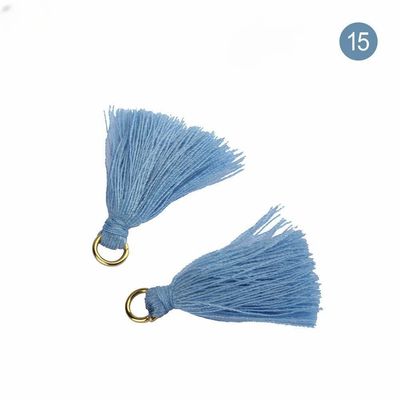 Farbenfrohe Baumwoll-Tassel 3cm Bekleidungsstück Dekoration Baumwollfaden-Tassels