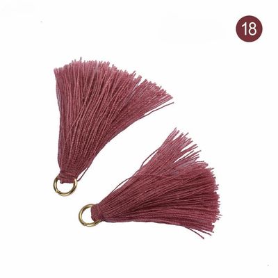 Farbenfrohe Baumwoll-Tassel 3cm Bekleidungsstück Dekoration Baumwollfaden-Tassels