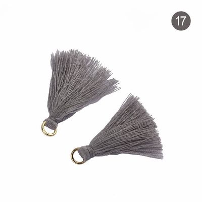Farbenfrohe Baumwoll-Tassel 3cm Bekleidungsstück Dekoration Baumwollfaden-Tassels