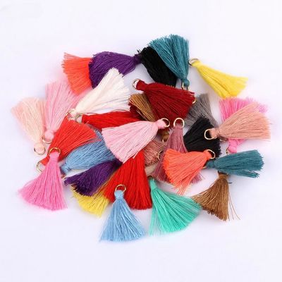 Farbenfrohe Baumwoll-Tassel 3cm Bekleidungsstück Dekoration Baumwollfaden-Tassels