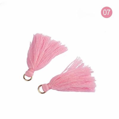 Farbenfrohe Baumwoll-Tassel 3cm Bekleidungsstück Dekoration Baumwollfaden-Tassels