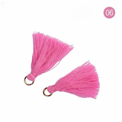 Farbenfrohe Baumwoll-Tassel 3cm Bekleidungsstück Dekoration Baumwollfaden-Tassels