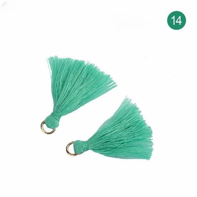 Farbenfrohe Baumwoll-Tassel 3cm Bekleidungsstück Dekoration Baumwollfaden-Tassels