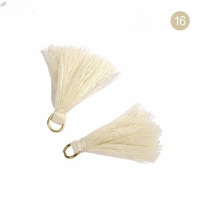 Farbenfrohe Baumwoll-Tassel 3cm Bekleidungsstück Dekoration Baumwollfaden-Tassels