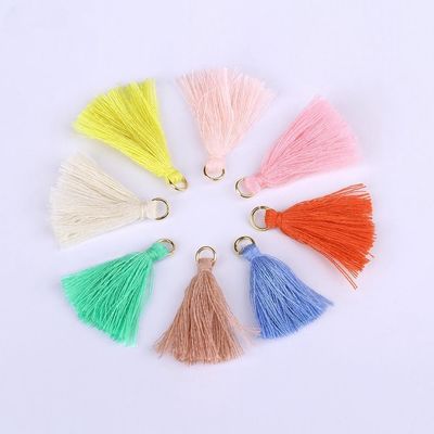 Farbenfrohe Baumwoll-Tassel 3cm Bekleidungsstück Dekoration Baumwollfaden-Tassels