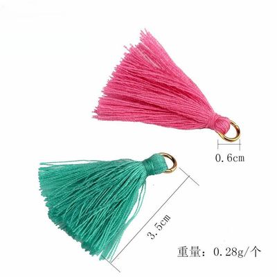 Farbenfrohe Baumwoll-Tassel 3cm Bekleidungsstück Dekoration Baumwollfaden-Tassels