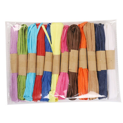 Umweltfreundlich 10m Papierseil Dunkelblau verdrehtes Raffia-Seil ISO9001