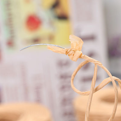 Beige Farbe verdrehte Raffia Schnur 150m Länge Handwerk Braun Papier Seil