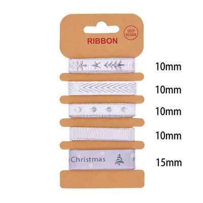 ODM Polyesterband 2mm 10mm 15mm Weihnachtsgeschenkband