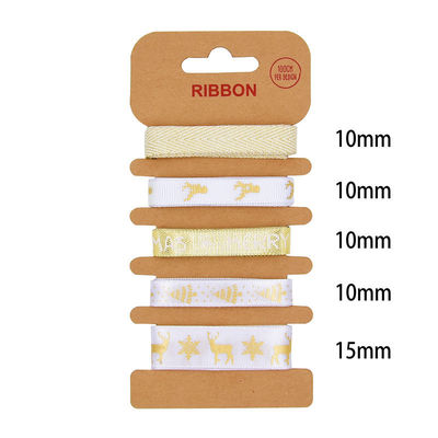 ODM Polyesterband 2mm 10mm 15mm Weihnachtsgeschenkband
