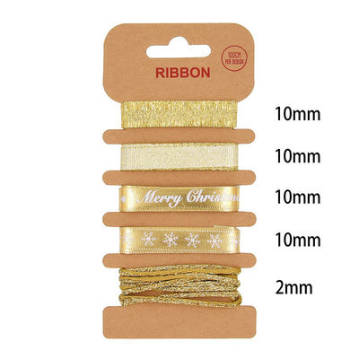 ODM Polyesterband 2mm 10mm 15mm Weihnachtsgeschenkband