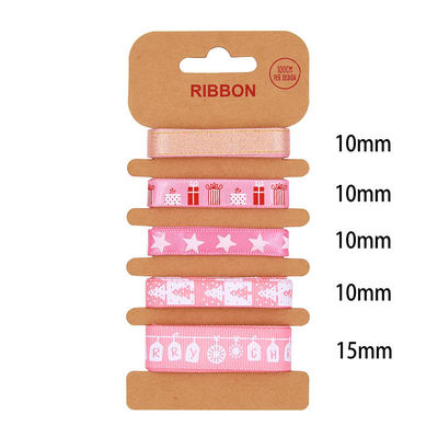 ODM Polyesterband 2mm 10mm 15mm Weihnachtsgeschenkband