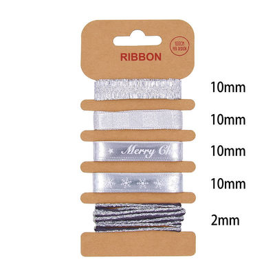 ODM Polyesterband 2mm 10mm 15mm Weihnachtsgeschenkband