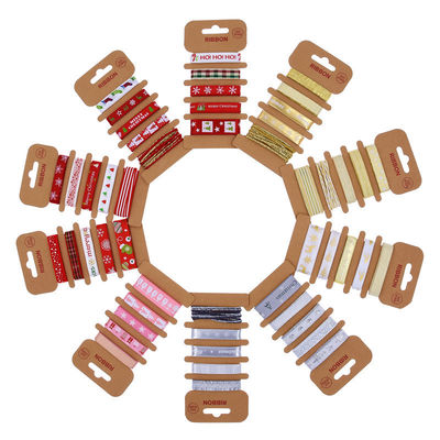 ODM Polyesterband 2mm 10mm 15mm Weihnachtsgeschenkband