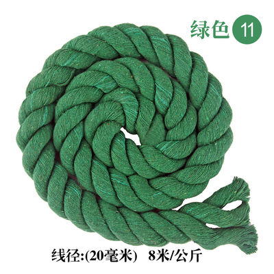 DIY Farbige Baumwolle Makrame Schnur 20mm Farbige Baumwollseil für Handwerk
