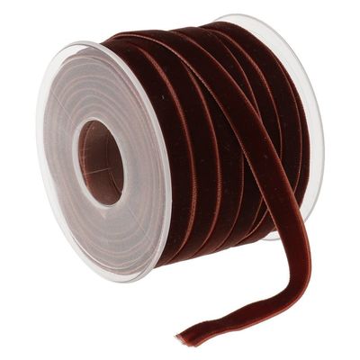10mm*20Y elastisches Samtband rosa Samtband mit Draht ISO9001