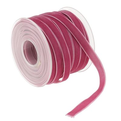 10mm*20Y elastisches Samtband rosa Samtband mit Draht ISO9001